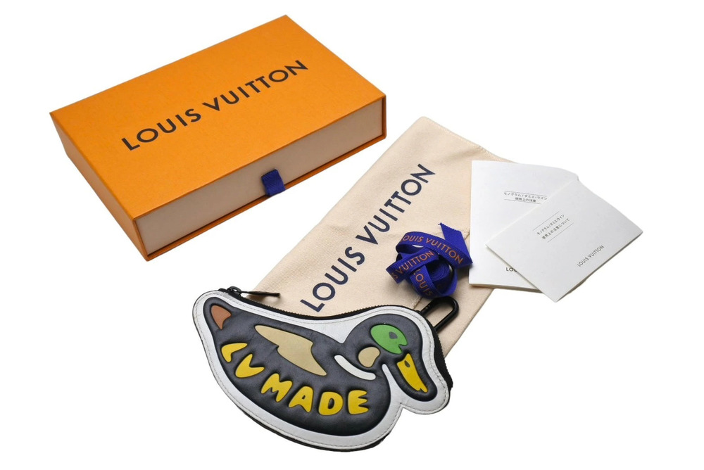 LOUIS VUITTON Squared Camo coin case Wallet Virgil Abloh NIGO Leather Multicolor